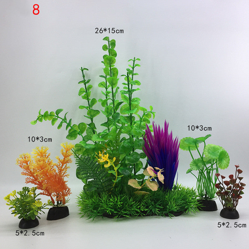 Fish Tank Decoration Simulation Water Plant Aquarium Landscaping