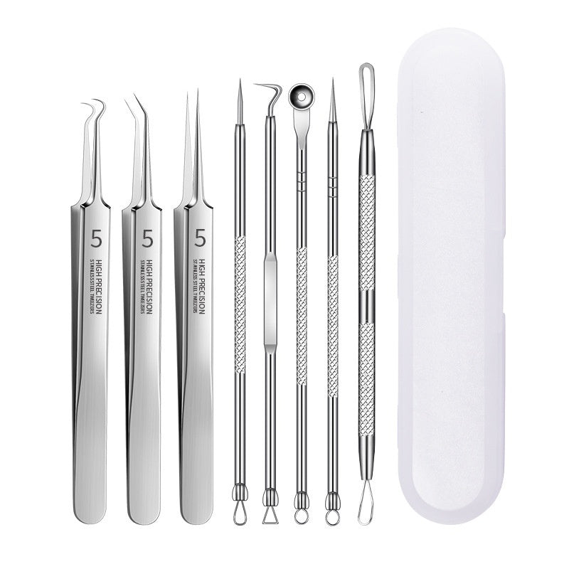 8-Piece Acne Removal Kit – Pimple Extractor & Beauty Tools Set