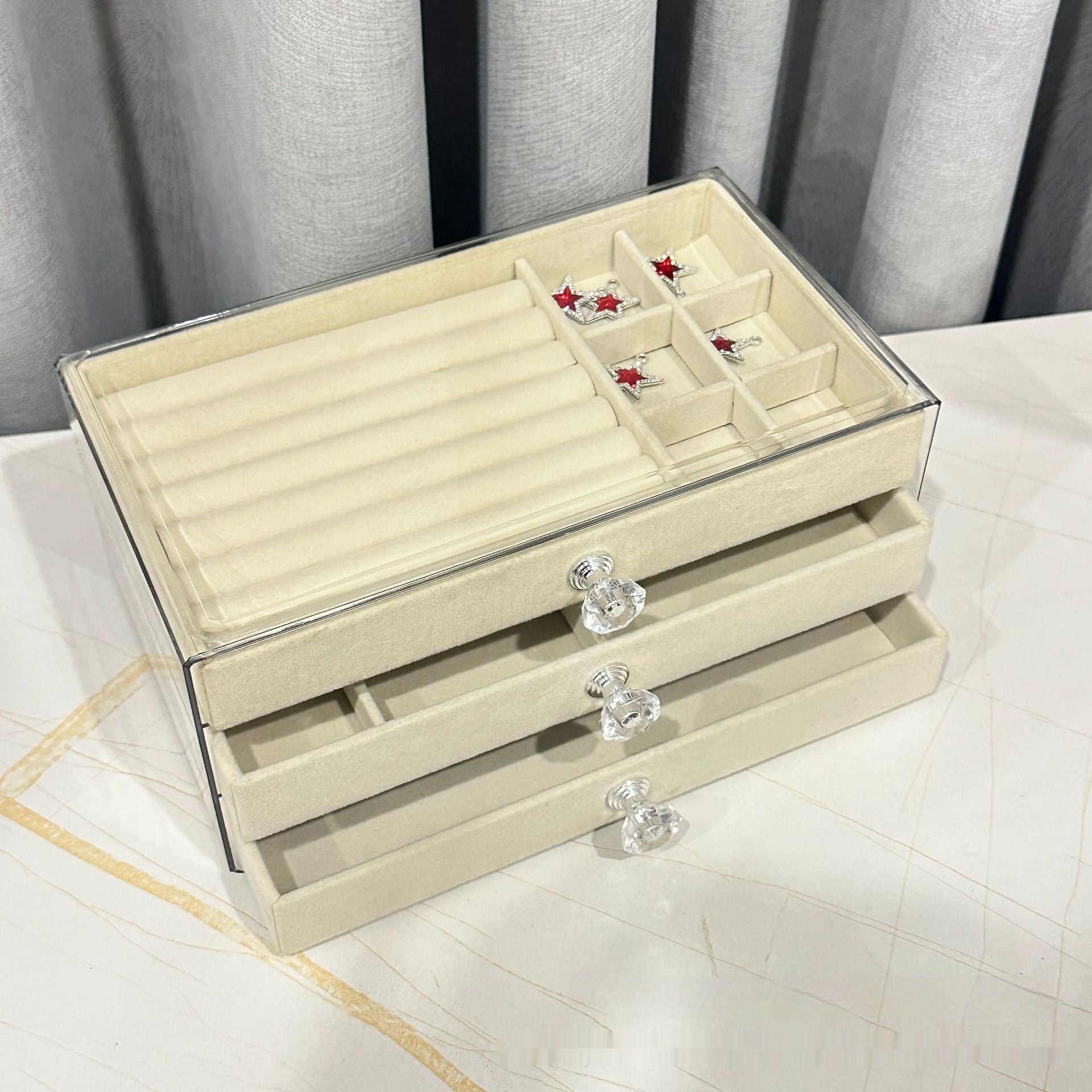 Fashion Large Capacity Multilayer Jewelry Storage Box