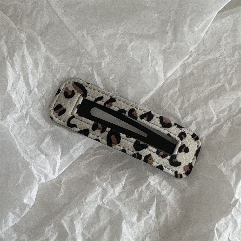 Leopard Print Hollow Out BB Clip Clouds Pentagram Hairpin