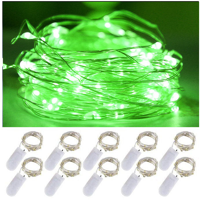 Button Battery Box Copper Wire Christmas Colored Light Decorative Light String