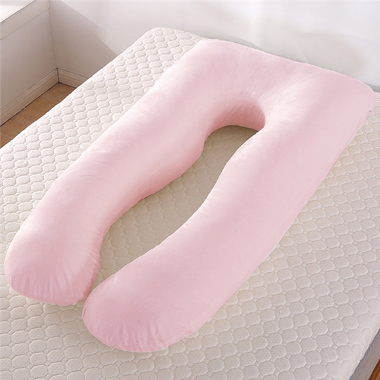Summer U-Shaped Maternity Pillow – Ice Silk Cooling Pregnancy Support Pillow