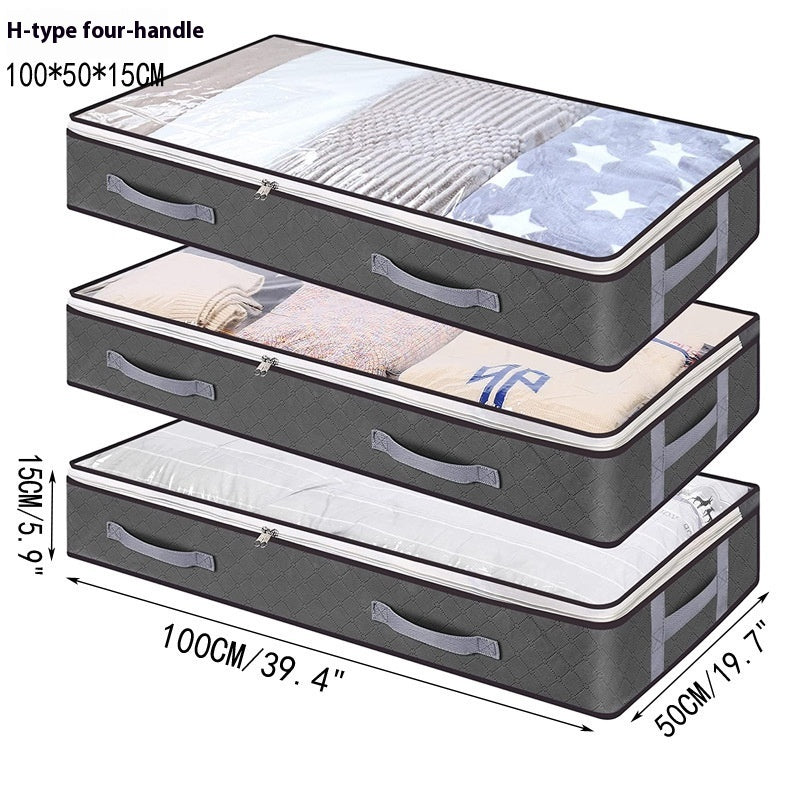 Foldable Large Capacity Moisture-proof Clothes Quilt Bed Bottom Buggy Bag