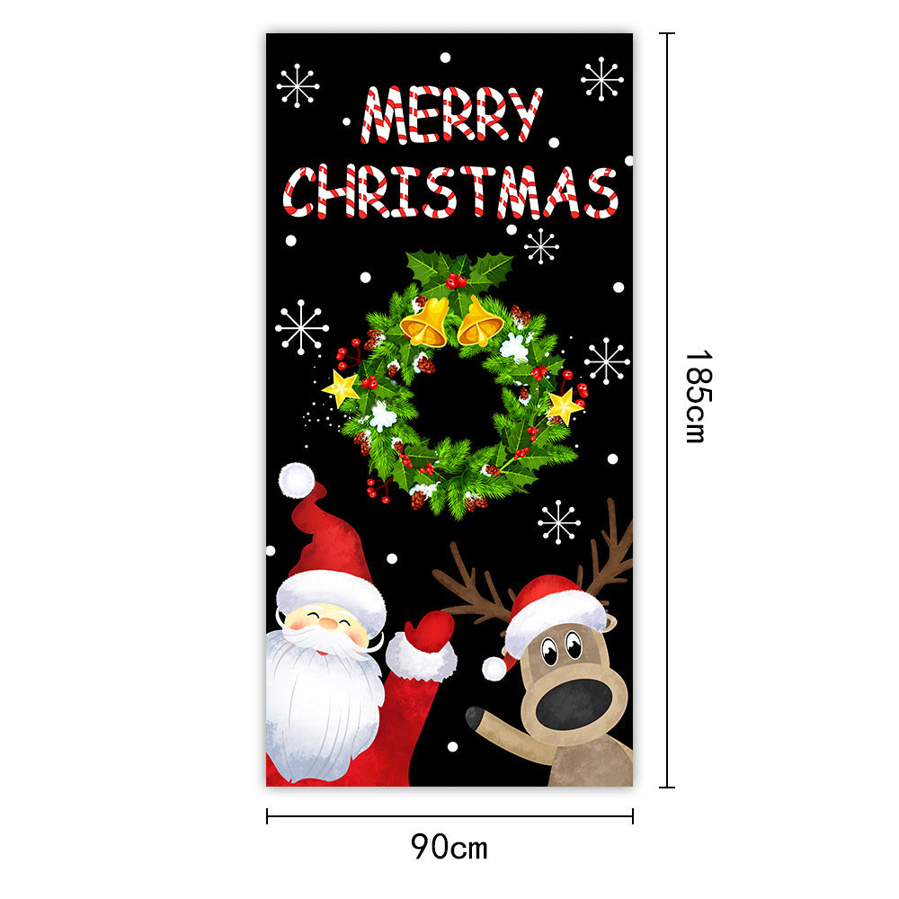 Christmas Curtain Flag Outdoor Photo Puppy Background Hanging Cloth