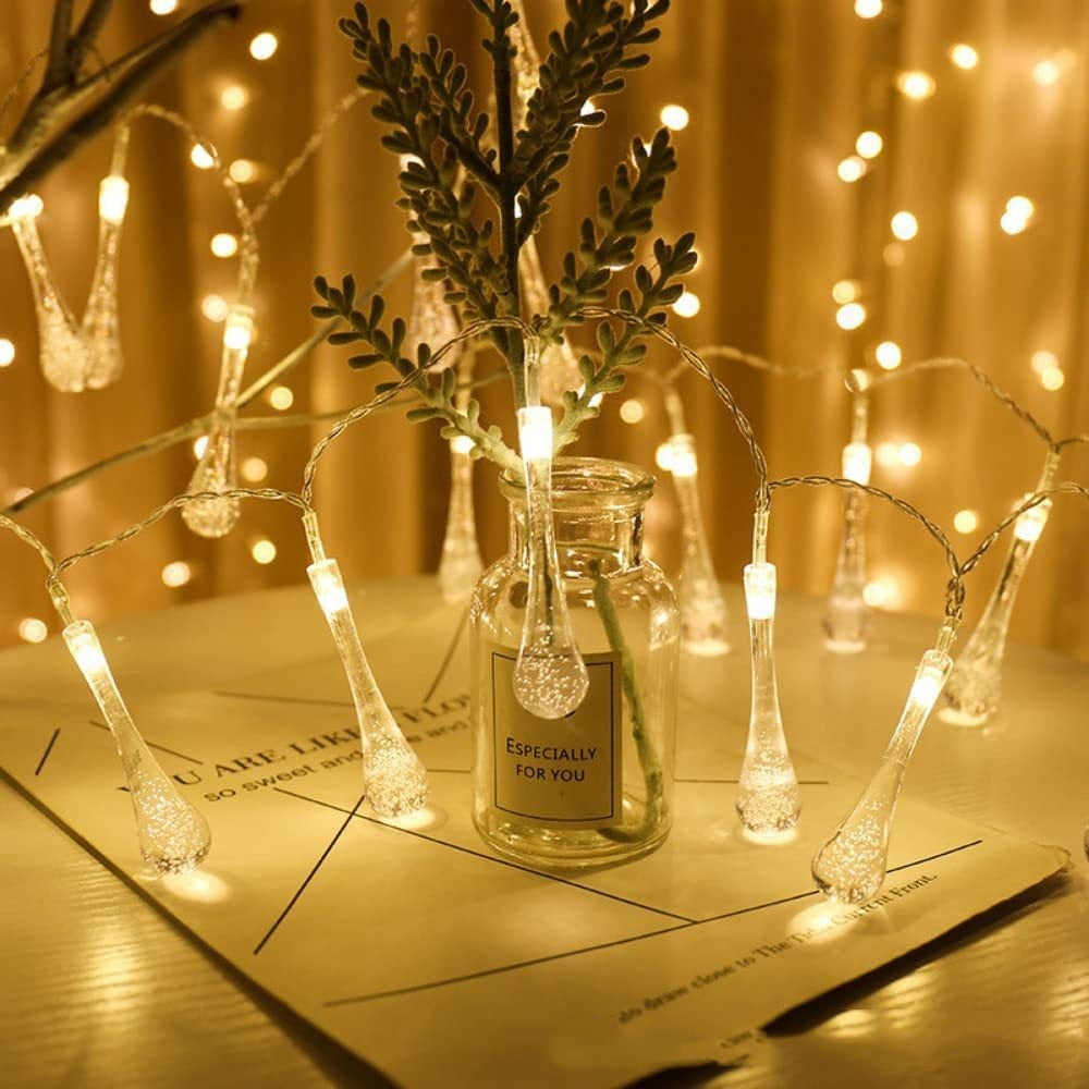 LED Water Drop Lighting Chain Usb Outdoor Decorative Lamp