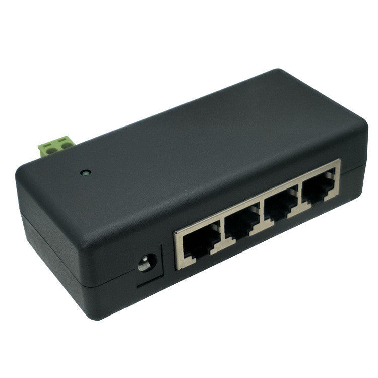 4-Port Centralized TV PoE Box – 4Ch DC Syringe Hub for CCTV & Surveillance Systems