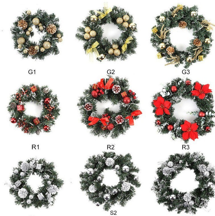 Christmas Decoration With Lights Garland Scene Decoration Door Hanger
