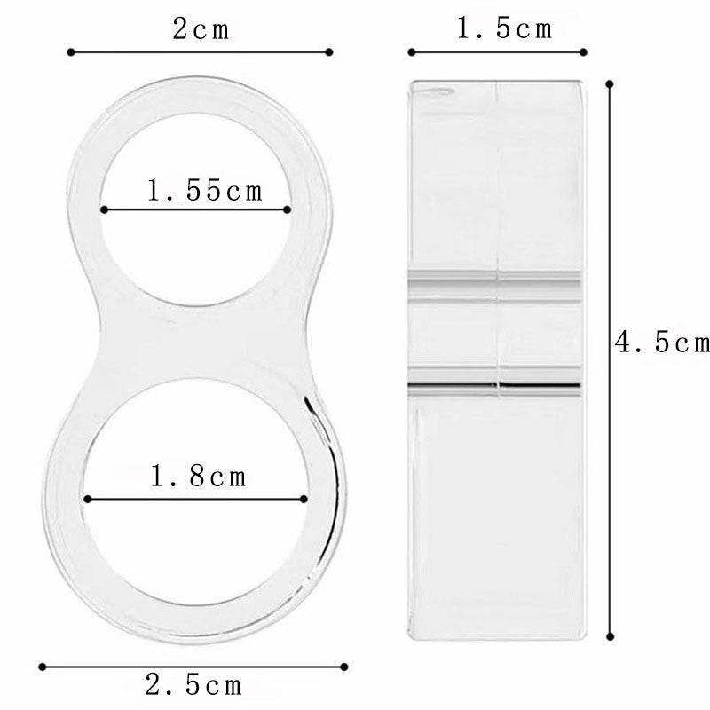 PVC Transparent Door Handle Mute Collision Pad Window Handle Punch-free Floor Knob Does Not Hurt The Wall Double Hole Anticollision Coil