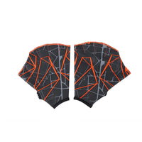 Gray Orange Print