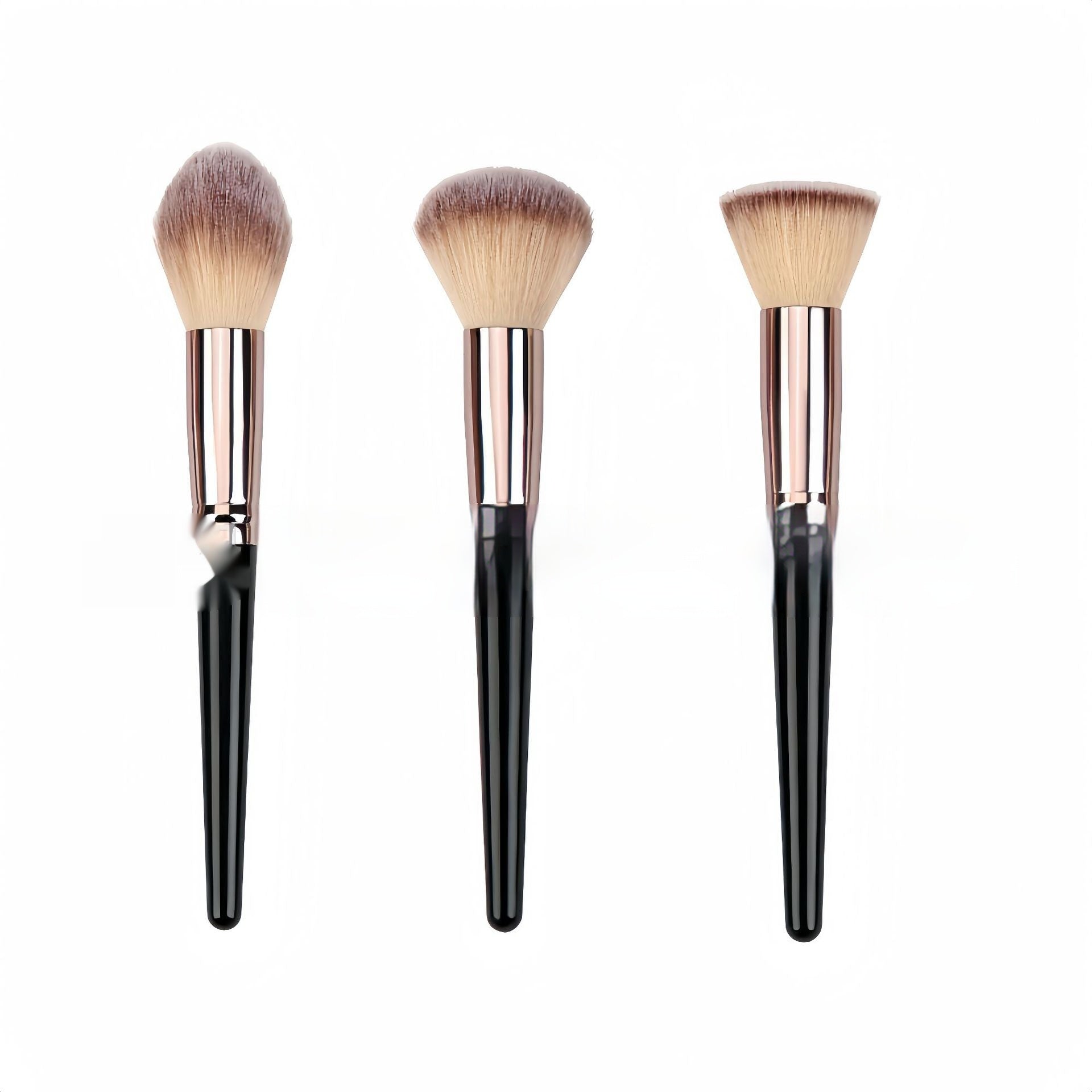 Makeup Brush Set – Professional Black Collection with Multiple Options (3, 10, 15, 18, or 20 Pieces)