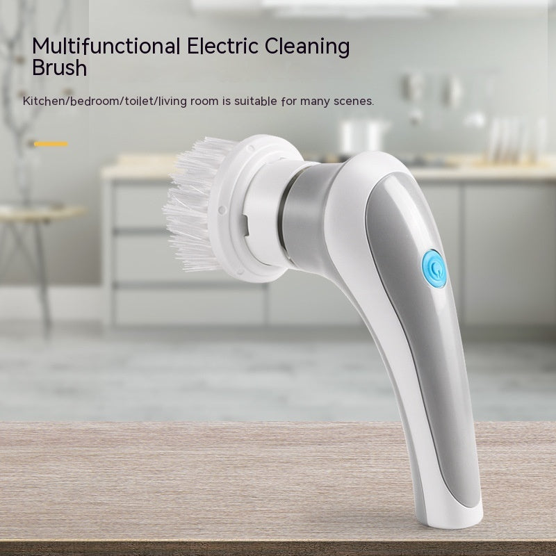 Plastic Electric Spin Scrubber 4 In 1 Cordless Handheld