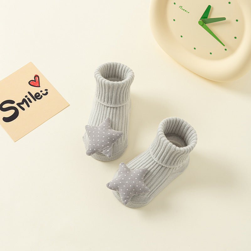 Spring And Autumn Non-slip Not Feel Tight With Feet Cartoon Room Socks