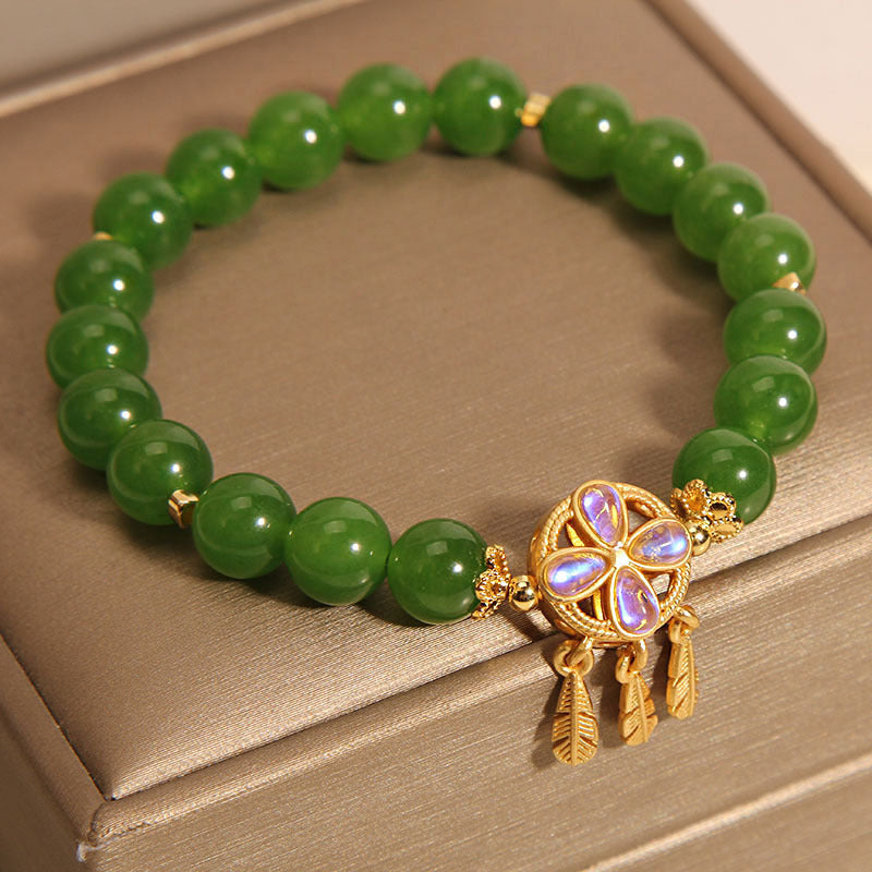 Green Jasper Bracelet Female Special-interest Design Pendant