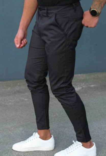 Men’s Slim Fit Suit Pants – Lightweight Summer 3D Printed Trousers