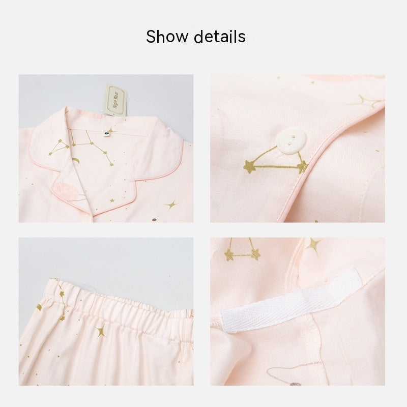 Women's Relaxed Rayon Cotton Silk Loungewear Champagne Pink