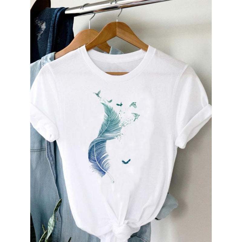 Women's Plus Size Short-sleeved T-shirt