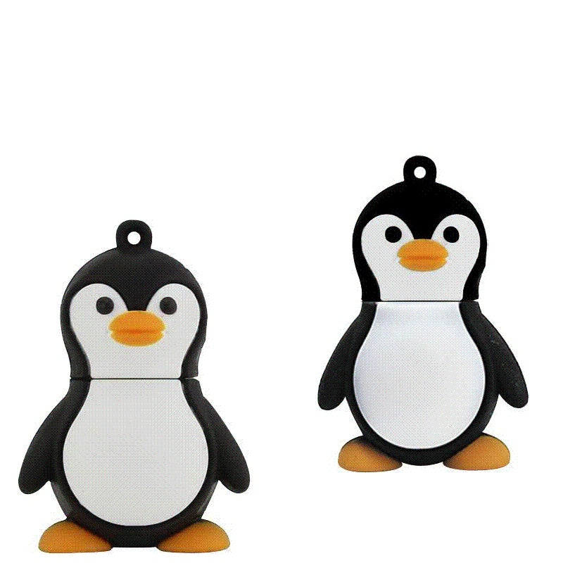 Cartoon Penguin USB Flash Drive – Cute Novelty, USB 3.0 (8–128GB)