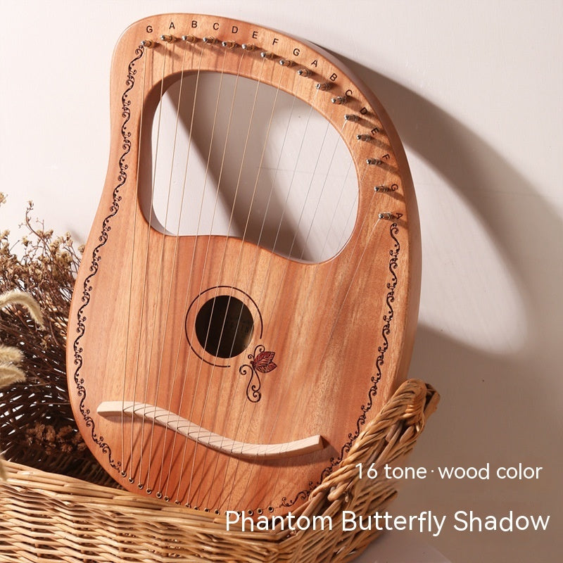 Solid Wood Veneer Lyre