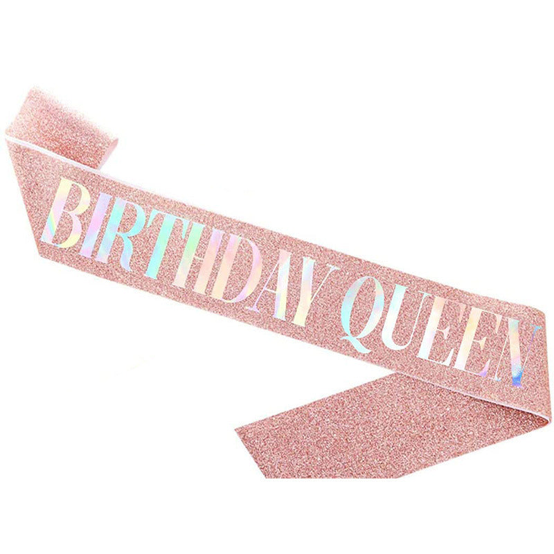 Etiquette Belt Crown Set Party Birthday Strap