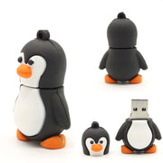 Cartoon Penguin USB Flash Drive – Cute Novelty, USB 3.0 (8–128GB)