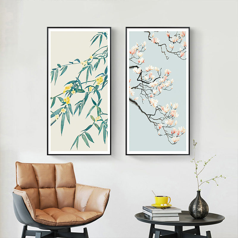 Chinese Style Canvas Painting – Bedroom & Aisle Background Wall Art Core