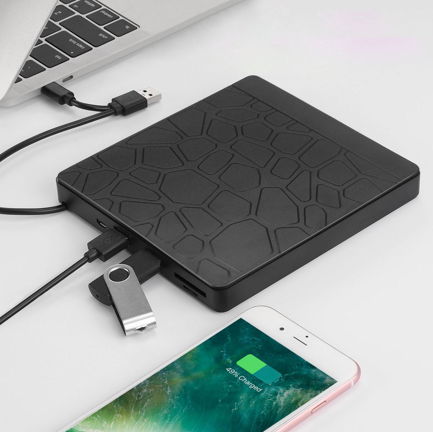 5-in-1 Multi-function External Optical Drive – Notebook Recording & Playback