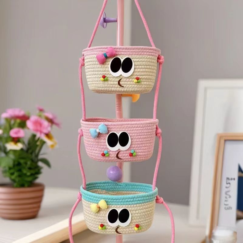 Wall-mounted Storage Basket Dormitory Room Storage Rack