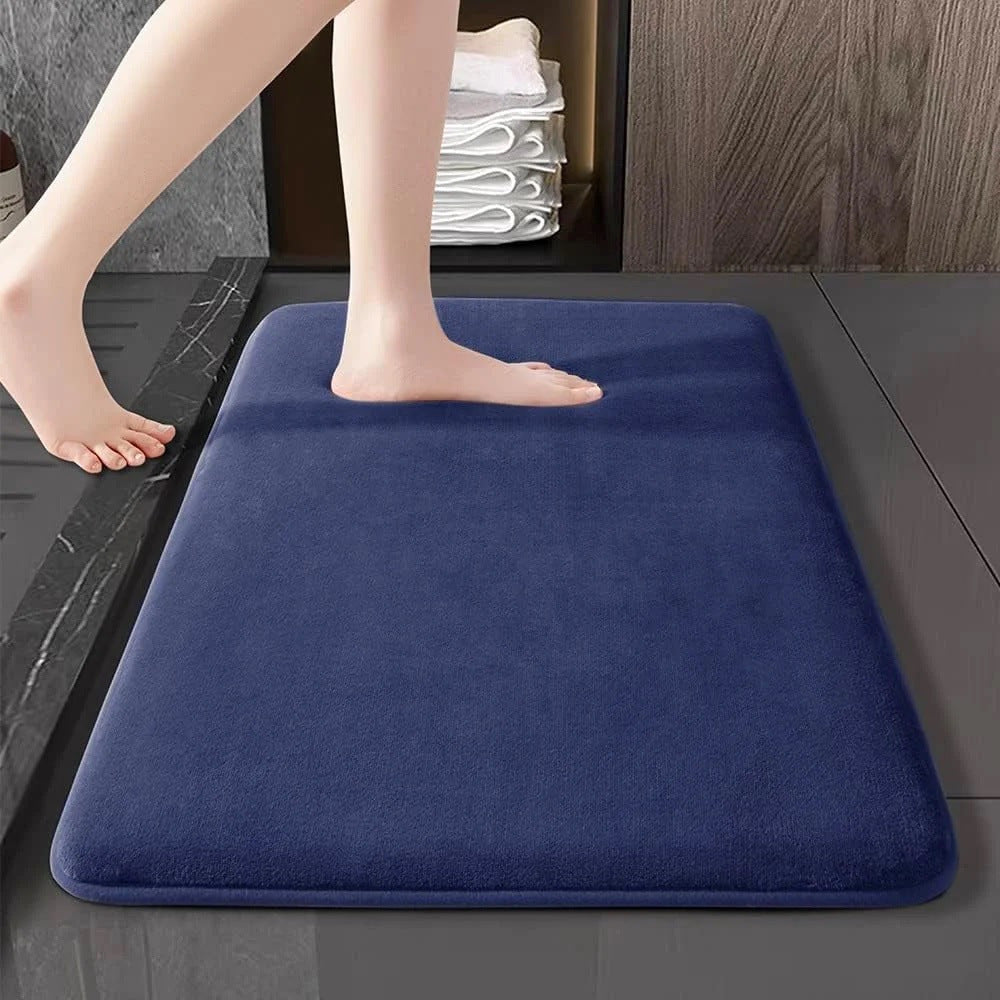 Super Absorbent Bathroom Floor Mat – Quick-Dry, Non-Slip Bath Rug