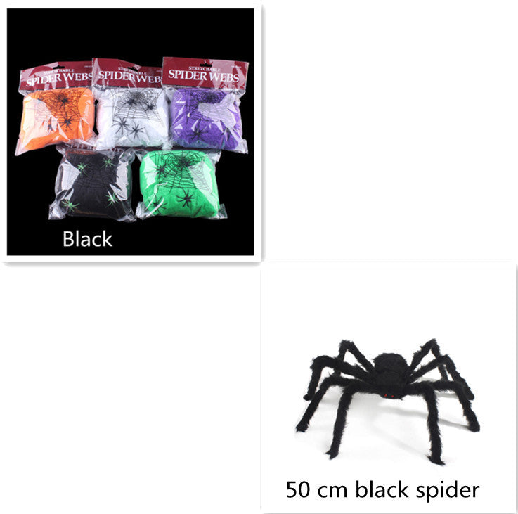 Halloween Supplies Ghost Festival Scene Props Spider Silk Spider Web Accessories