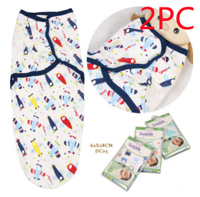 Cotton Cartoon Baby Swaddle Towel – Anti-Startle Sleeping Bag