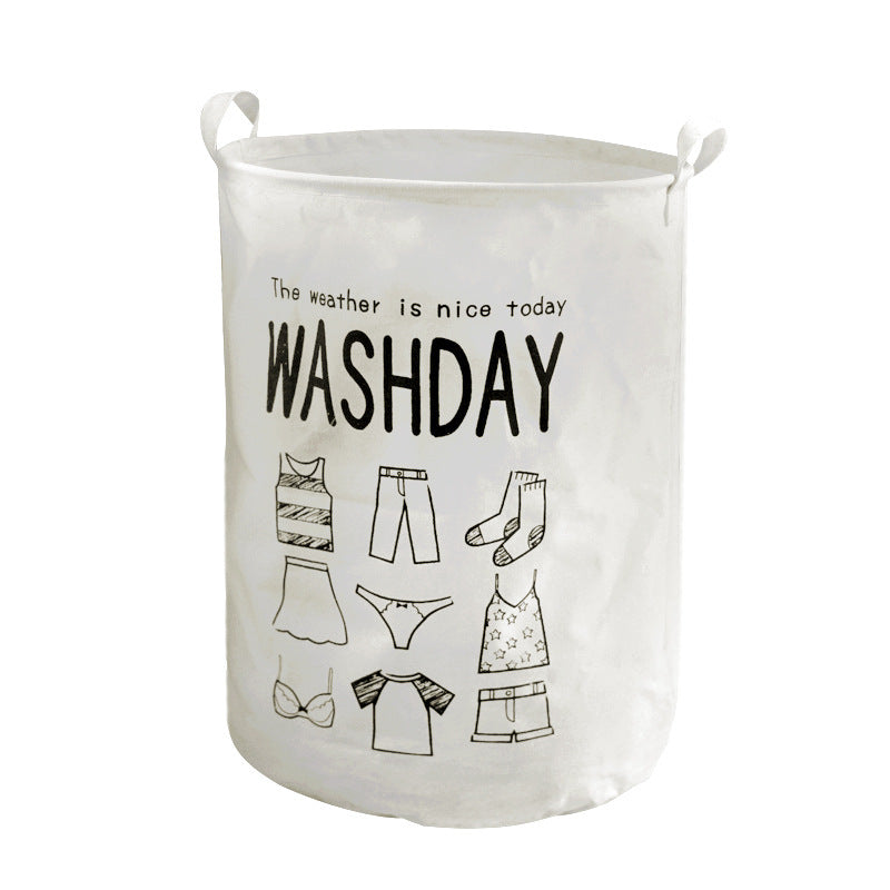 Fabric Dirty Clothes Basket Folding Storage