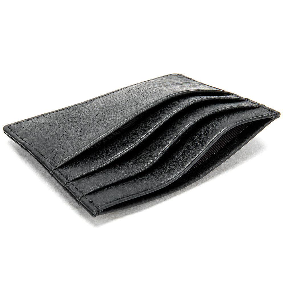 First Layer Cowhide Card Holder Fashion Simple Card Holder