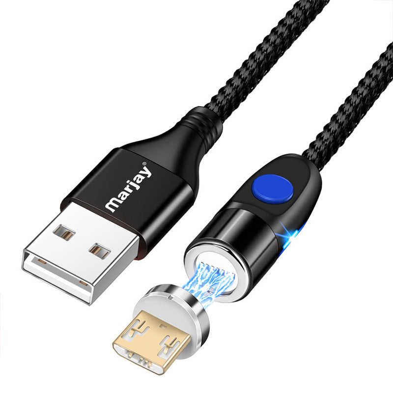 Magnetic Fast Charging Mobile Phone Data Cable Three In One