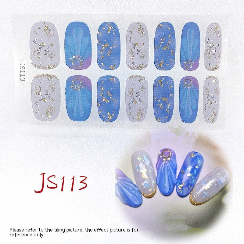 Three-dimensional Craft Crystal Nail Oil Film Crystal Glass Nail Sticker