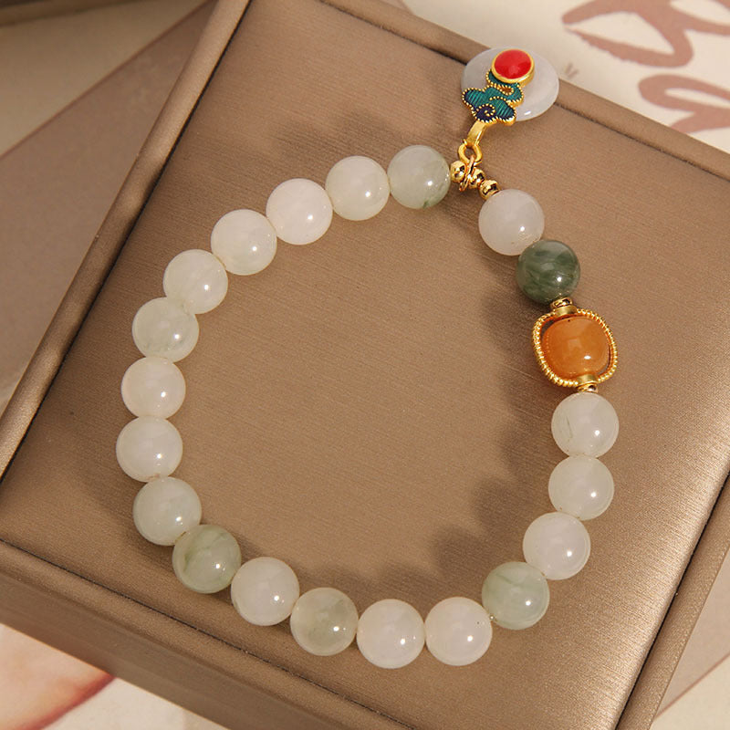Ice Jade Crystal Bracelet Female Special-interest Design Mild Luxury Retro