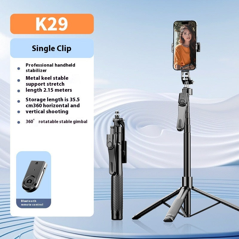 Mobile Phone Bluetooth Selfie Stick Stabilizer Floor Stand