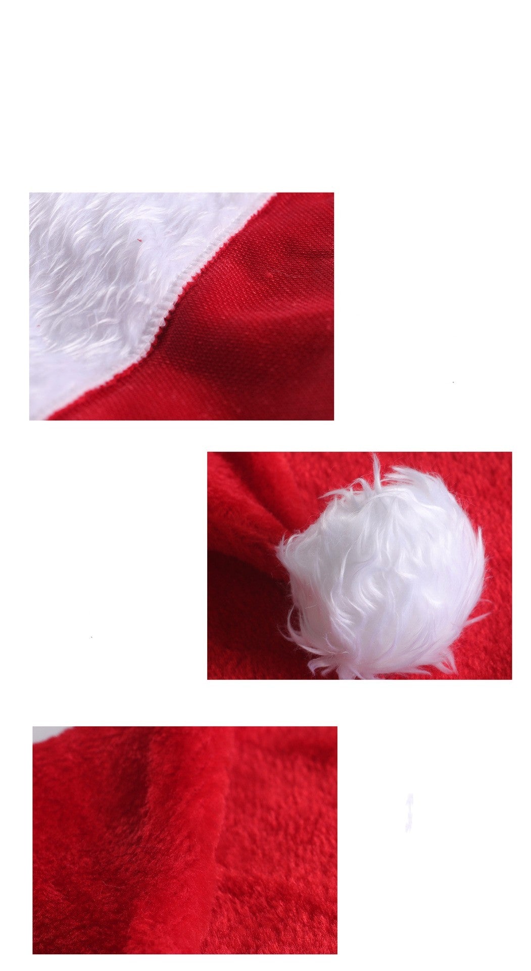 LED Light Up Plush Santa Hat for Kids and Adults Christmas Decoration