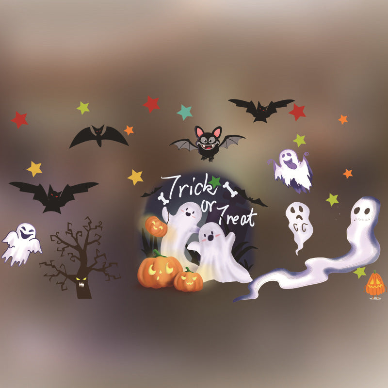 Halloween Decoration Kindergarten Stickers Glass Door