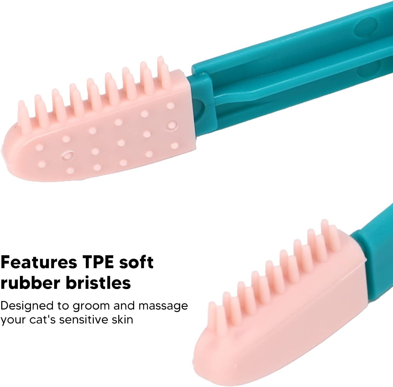 Gentle And Effective Pet Tear Stain Remover For Cats And Dogs - Soft Rubber Eye Comb For Small Pets