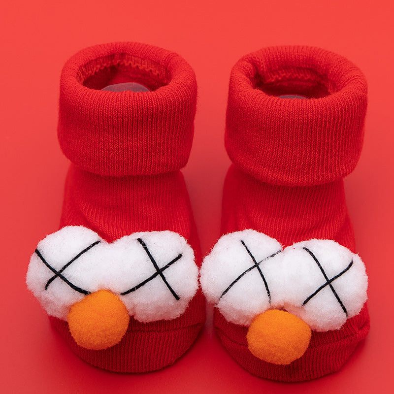 Spring And Autumn Non-slip Not Feel Tight With Feet Cartoon Room Socks