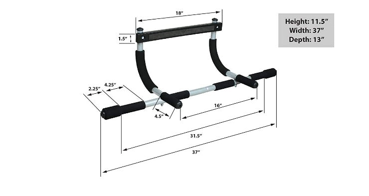 Adjustable Door Frame Pull-Up Bar – Indoor Fitness Equipment for Upper Body Training