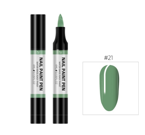 Plastic Nail Art Pen 24 Color Water Based Flower Painting