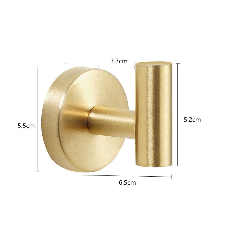 Minimalist 304 Stainless Steel Bathroom Hook – Wall-Mounted Clothes/Towel Hook