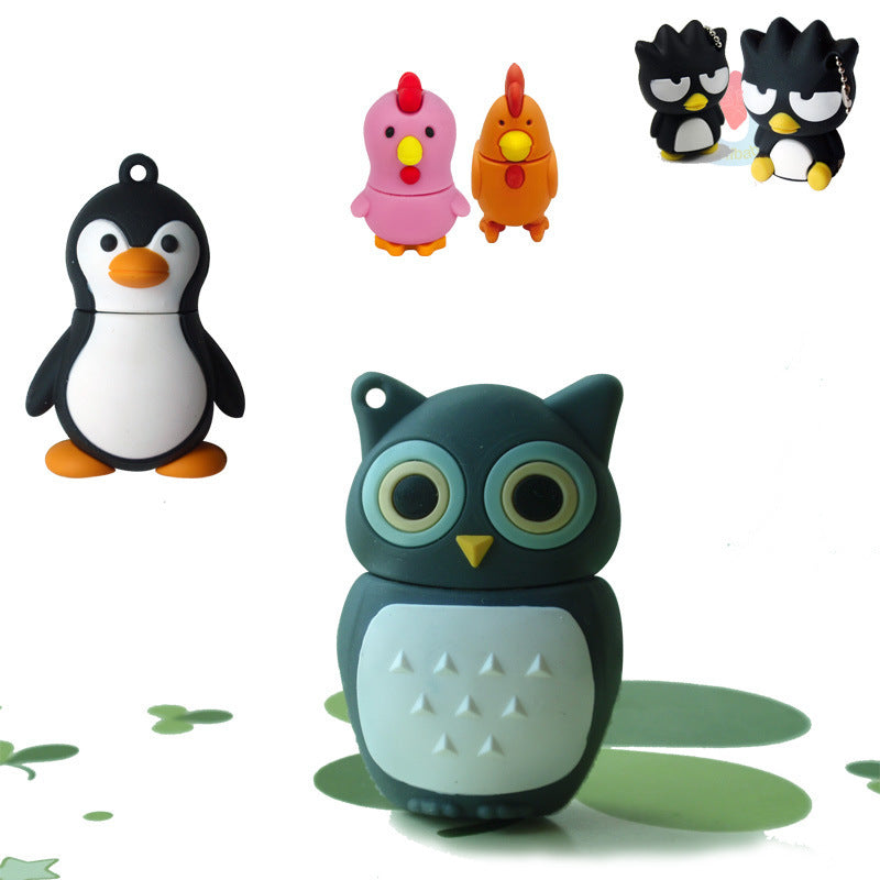 Cartoon Penguin USB Flash Drive – Cute Novelty, USB 3.0 (8–128GB)