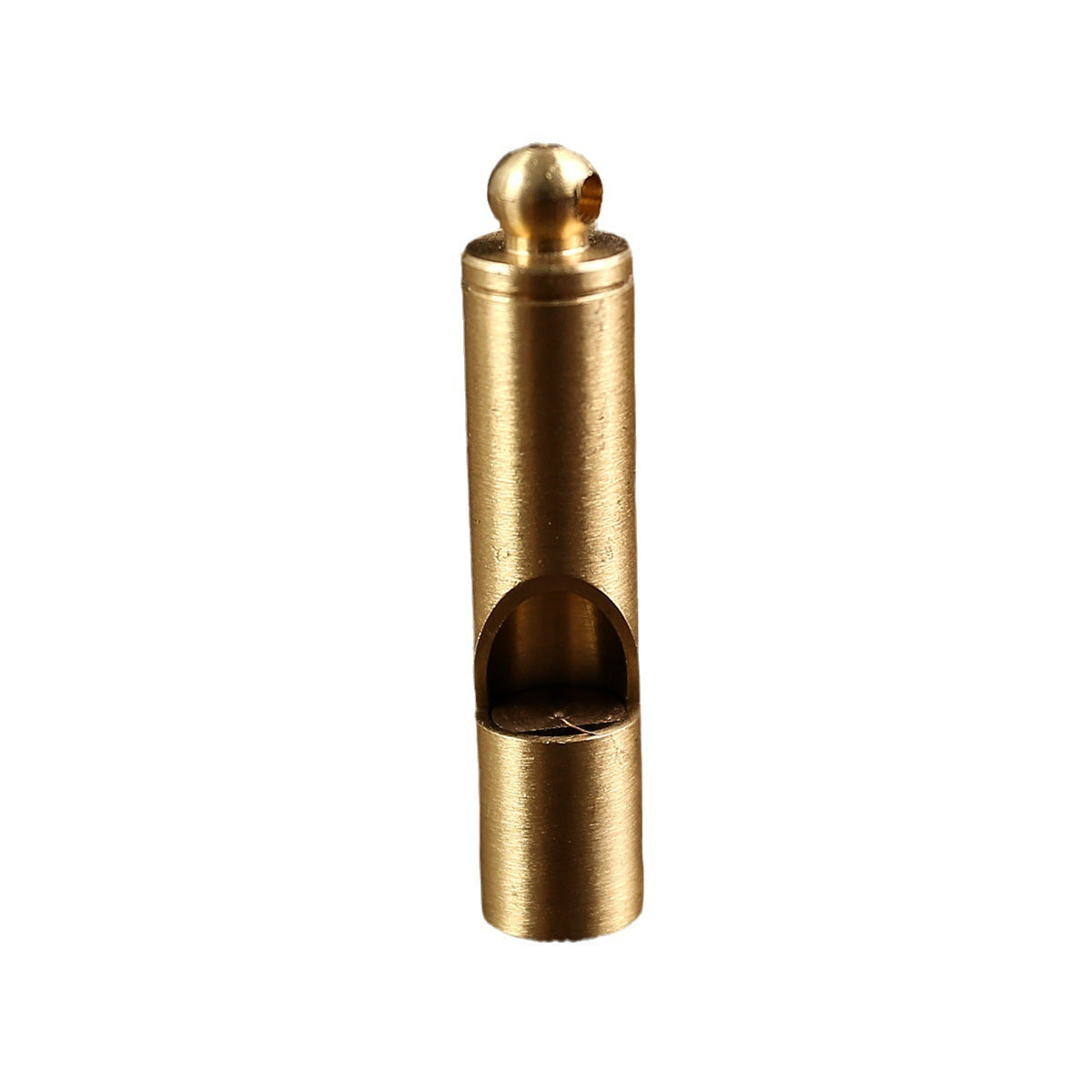 Outdoor Metal Brass Whistle Keychain Pendant