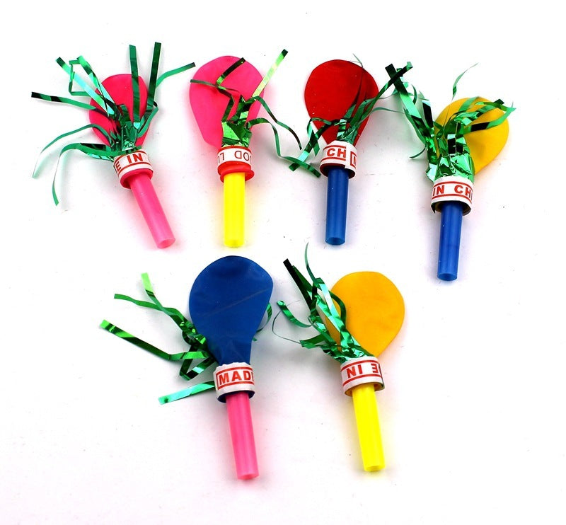 Golden Whistle Balloon Horn Whistle Festive Party