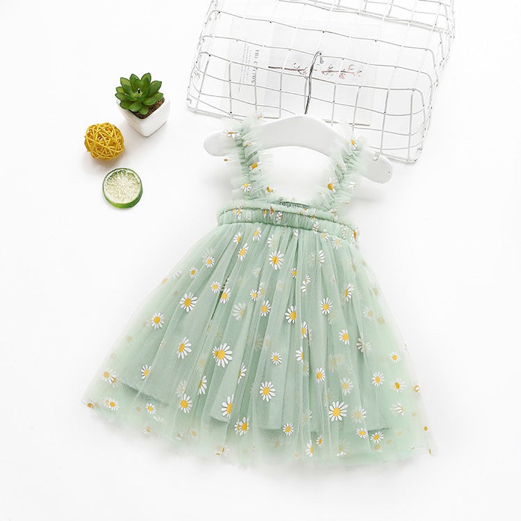 Summer New Suspender Girls' Dress Embroidery