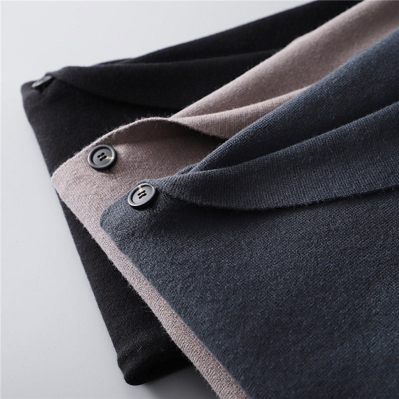 Unisex Youth Slim Fit Two Button Coat Acrylic Fiber