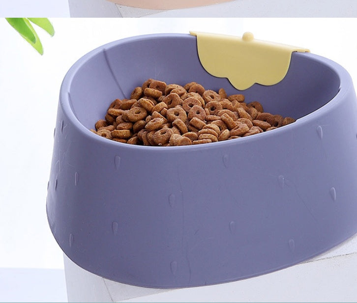 Strawberry Grain Pet Bowl To Prevent Upset