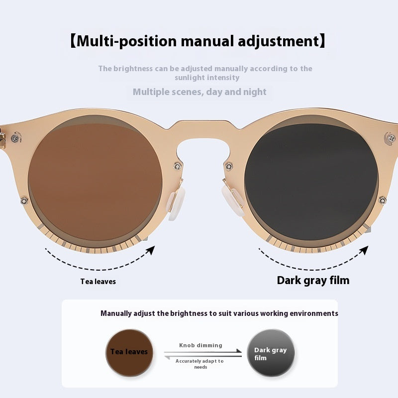 Rotating Adjustable Color-Changing Sunglasses – UV Resistant Fashion Eyewear